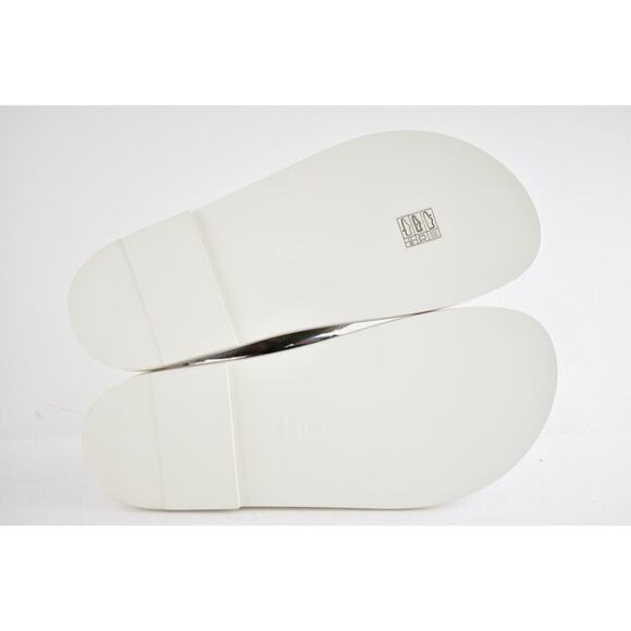 Chanel 22C Green Pink Blue White CC Logo Mule Slide Strap Flat Dad Sandal 38 - Picture 12 of 12